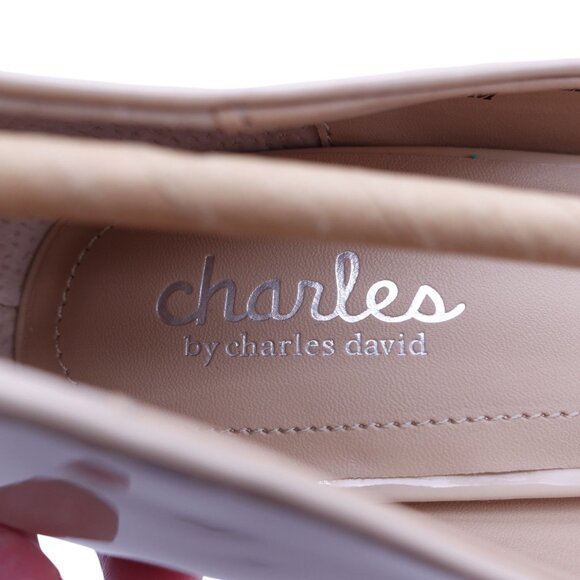 NWOB Charles By Charles David Pact Pump Heel Sz 10M Nude Tan Pointed Toe Slip On - Picture 8 of 15